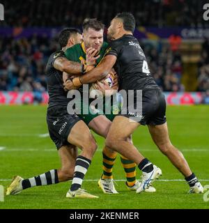 Leeds, Regno Unito. 03rd Nov 2022. Azione durante la partita di Rugby League World 2021 tra Australia e Nuova Zelanda a Elland Road, Leeds, Inghilterra, il 11 novembre 2022. Foto di David Horn. Credit: Prime Media Images/Alamy Live News Foto Stock