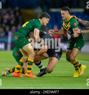 Leeds, Regno Unito. 03rd Nov 2022. Azione durante la partita di Rugby League World 2021 tra Australia e Nuova Zelanda a Elland Road, Leeds, Inghilterra, il 11 novembre 2022. Foto di David Horn. Credit: Prime Media Images/Alamy Live News Foto Stock