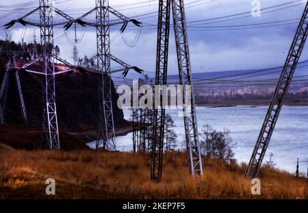 RUS, Unione Sovietica, Mosca: Impressioni dall'URSS 1972. Siberia, al serbatoio di Bratk Foto Stock