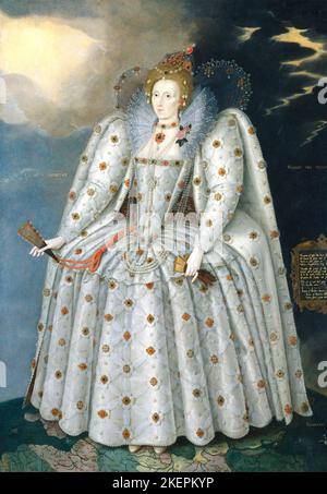 Regina Elisabetta i ('il ritratto di Ditchley') di Marcus Gheeraerts il ritratto più giovane di Elisabetta chiamato il ritratto di Ditchley 1592 Foto Stock