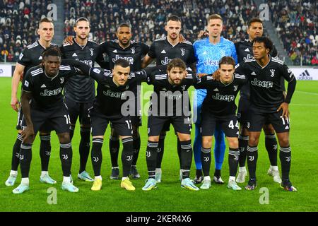 TORINO, ITALIA, 13 NOVEMBRE 2022. Giocatori della Juventus FC durante la partita tra Juventus FC e SS Lazio il 13 novembre 2022 allo stadio Allianz di Torino. Credit: Massimiliano Ferraro/Alamy Live News Foto Stock