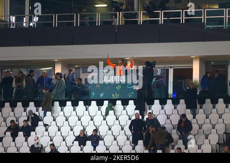 TORINO, ITALIA, 13 NOVEMBRE 2022. DJ William Djoko durante la partita tra Juventus FC e SS Lazio il 13 novembre 2022 allo stadio Allianz di Torino. Credit: Massimiliano Ferraro/Alamy Live News Foto Stock