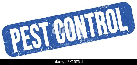 Il testo DI CONTROLLO DI PESTE scritto sul segno blu del timbro grungy. Foto Stock
