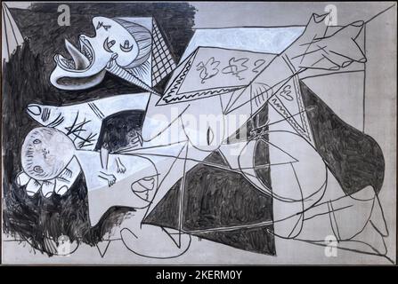 Madre e bambino morto (II), postscript a 'Guernica', olio su tela, 1937, dell'artista spagnolo, Pablo Picasso 1881-1973. Foto Stock