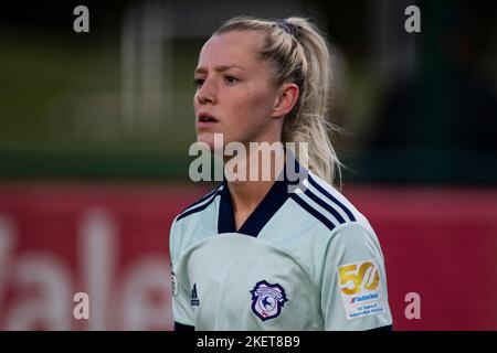 Danielle Green di Cardiff City in actionCyncoed / Cardiff City nella Orchard Welsh Premier Women's League all'USW Sports Park il 6th maggio 2021. (Pi Foto Stock