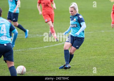 Port Talbot Town / Swansea City nel Genero Adran Premier a Victoria Road il 28th novembre 2021. Credito: Lewis Mitchell Foto Stock