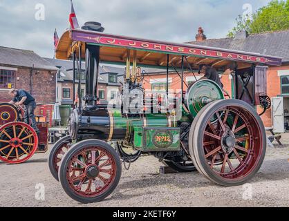 Burrell Gold Medal Tractor 'Little Dorothy', numero 3862; registrazione MA8472; costruito 1921. Foto Stock