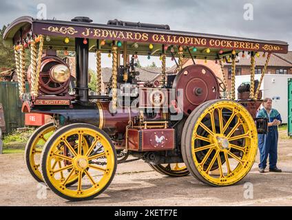 Trattore Garrett Showmans; numero 33305; registrazione HT7112; costruito 1918. Foto Stock