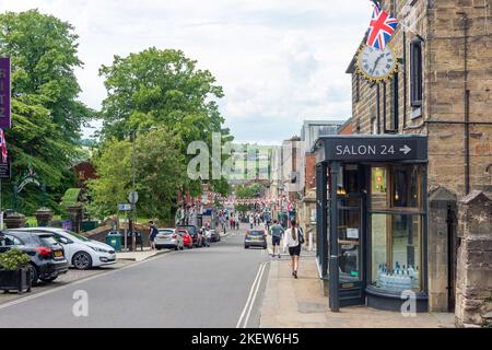 King Street, Belper, Derbyshire, Inghilterra, Regno Unito Foto Stock