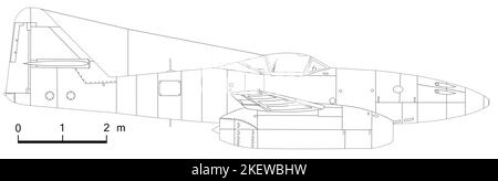 Messerschmitt Me 262A-1 Schwalbe Foto Stock