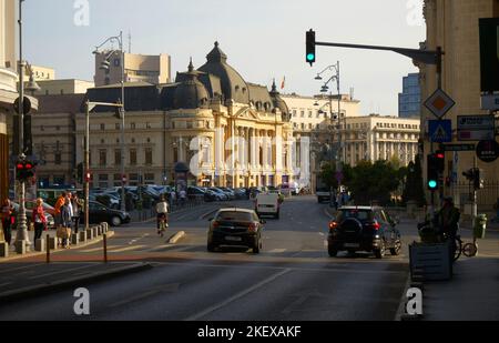 Bucarest, Romania - 03 novembre 2022: La Biblioteca Universitaria Centrale 'Carol i' a Bucarest. Foto Stock