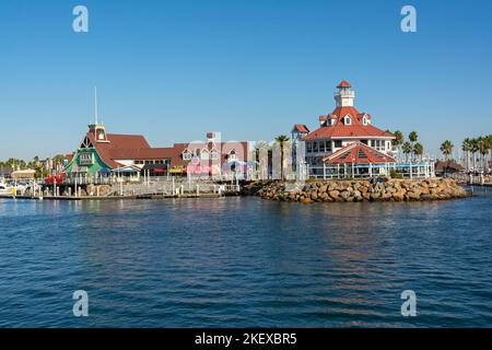 California, Long Beach, Shoreline Village Foto Stock