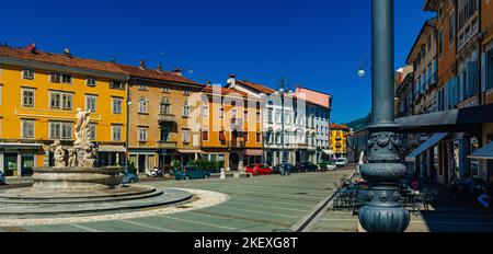 Vista su Piazza della Vittoria, Gorizia, Italia Foto Stock