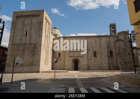 Cattedrale di la Seu d'Urgell. Architettura romanica catalana. 12th cent. La Seu d'Urgell. Alt Urgell. Lleida. Catalogna. Spagna Foto Stock