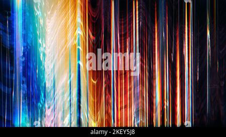 distorsione analogica vhs glitch overlay disturbo texture Foto Stock