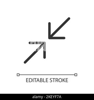 Icona dell'interfaccia utente pixel Perfect Linear Illustrazione Vettoriale