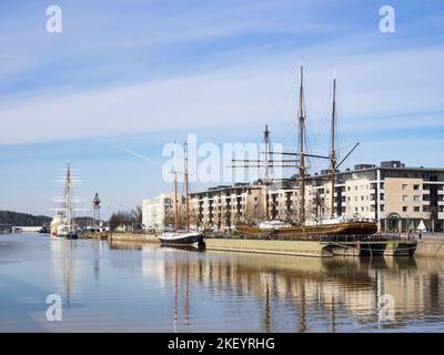 Fiume Aurajoki Foto Stock