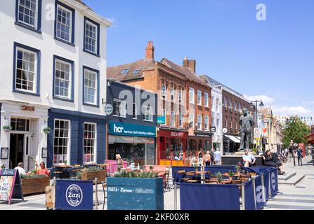 Worcester centro città Zizzi ristorante High Street Worcester in Cathedral Plaza centro commerciale Regno Unito Worcester Worcester Inghilterra Regno Unito GB Europa Foto Stock
