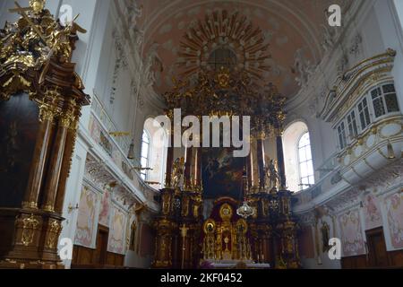 Eichst tt, Germania Archangelchurch - Schutzengelkirche nella città di Eichst tt, regione Baviera, Germania Foto Stock