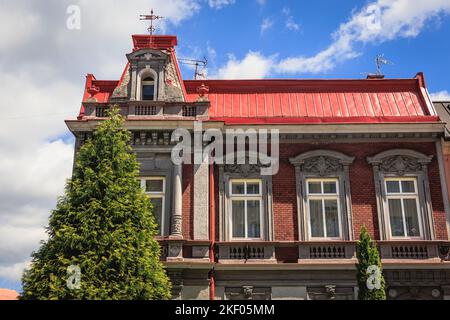 Antica città di Cesky Tesin, Repubblica Ceca Foto Stock