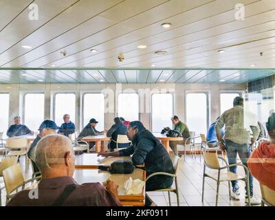 Mediterraneo, traghetto GNV da Genova a Tangeri Foto Stock
