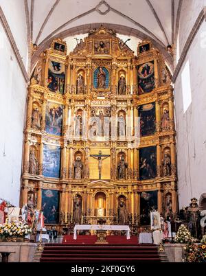 Xoximilco, chiesa di San Bernardino de Siena, città del Messico. Foto Stock