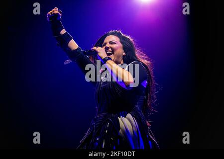 Italia 10 Novembre 2022 Evanescence - Mondi Collide Tour - live at Mediolanum Forum Assago Milano © Andrea Ripamonti / Alamy Foto Stock