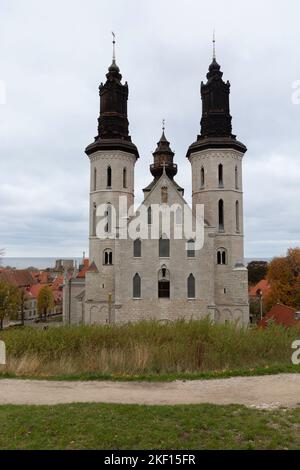 Cattedrale di Santa Maria, Sankta Maria domkyrka, a Visby, sull'isola di Gotland, Svezia Foto Stock