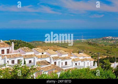 Antico Villaggio Casares in Andalusia, Spagna Foto Stock