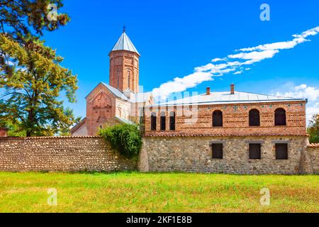 Akhali Shuamta o il complesso del nuovo monastero di Shuamta a Kakheti. Kakheti è una regione della Georgia orientale con Telavi come capitale. Foto Stock