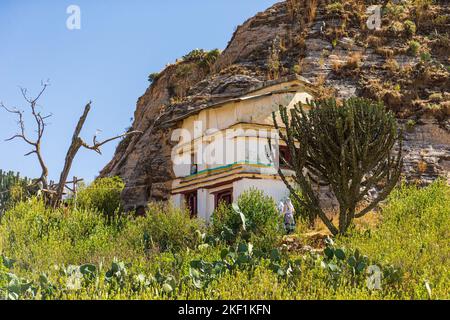 La Chiesa di Maryam Korkor sulle montagne di Gheralta, Etiopia Foto Stock