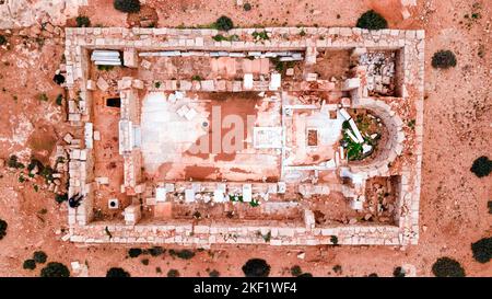 Al Athrun Chiesa Bizantina, Libia Foto Stock