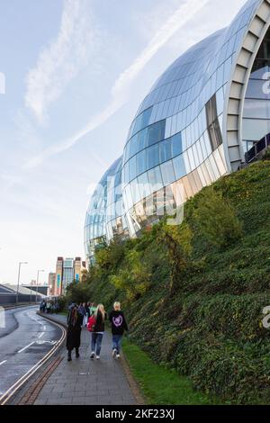 L'edificio Sage Gateshead, Gateshead Quayside, Tyne and Wear, Inghilterra, Regno Unito Foto Stock
