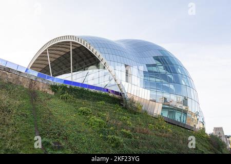 L'edificio Sage Gateshead, Gateshead Quayside, Tyne and Wear, Inghilterra, Regno Unito Foto Stock