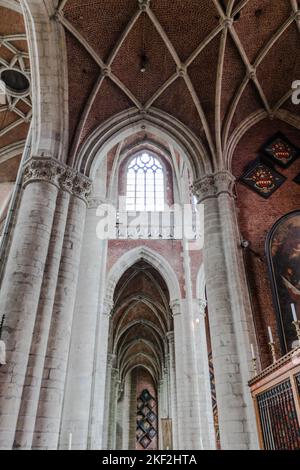 Cattedrale di San Bavo (Sint-Baafskathedraal) e Sint-Baafsplein, Gand Foto Stock