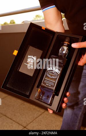 Tennessee whiskey, alcol, ubriachezza, percentuali, negativo, effetti collaterali, alcolismo, bere, droghe, gastronomia, Foto Stock