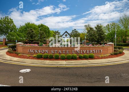 Jackson, MS - 12 aprile 2022: Jackson state University con sede a Jackson, MS Foto Stock