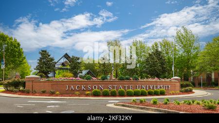 Jackson, MS - 12 aprile 2022: Jackson state University con sede a Jackson, MS Foto Stock