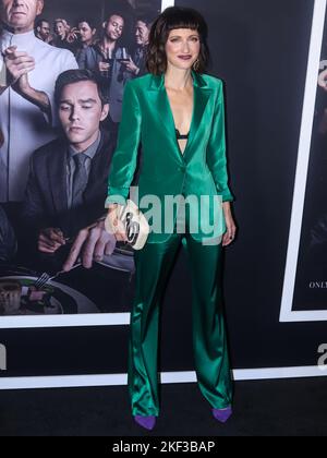 New York City, Stati Uniti. 14th Nov 2022. MANHATTAN, NEW YORK CITY, NEW YORK, USA - 14 NOVEMBRE: L'attrice americana Christina Brucato arriva al New York Premiere of Searchlight Pictures 'The Menu' che si tiene presso l'AMC Lincoln Square 13 Theater il 14 novembre 2022 a Manhattan, New York City, New York, Stati Uniti. (Foto di Jordan Hinton/Image Press Agency) Credit: Image Press Agency/Alamy Live News Foto Stock