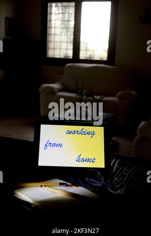telelavoro e lavoro da casa concetto Foto Stock