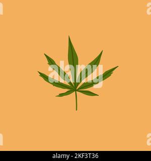 Disegno a mano vettoriale astratto grafico clip illustrazione di Medical Marijuana, fumo accessories.canapa foglia per fumare erbacce.Cannabis e erbacce Illustrazione Vettoriale