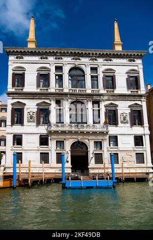 historische Paläste. Palazzi, al canale Grande Venedig, Regione Venetien, Italien Foto Stock