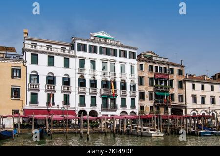 historische Paläste. Palazzi, al canale Grande Venedig, Regione Venetien, Italien Foto Stock