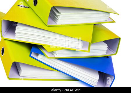 Handel und verkauf von Schriftstücken und Dokumente. Aufbewahrung von Verträgen. Foto Stock