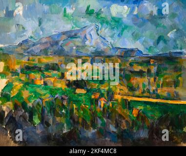 Mont Sainte-Victoire, Paul Cezanne, 1902-1906, Philadelphia Museum of Art, Pennsylvania, USA Foto Stock