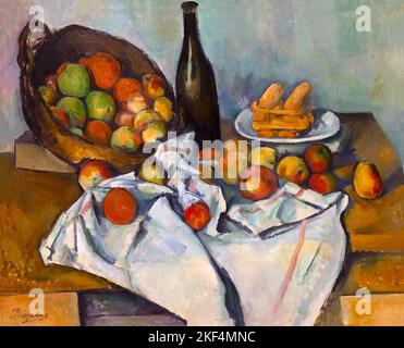 Il cesto delle mele, Paul Cezanne, circa 1893, Istituto d'Arte di Chicago, Chicago, Illinois, America, USA, Foto Stock