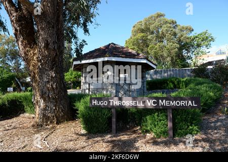 Hugo Throssell VC Memorial, Greenmount, Perth, Australia Occidentale Foto Stock