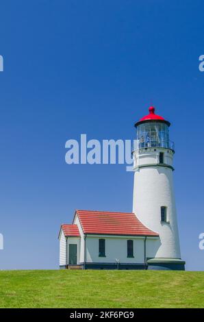 Faro di Cape Blanco nell'Oregon meridionale Foto Stock