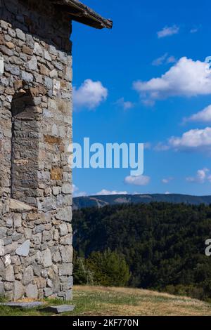 Colline intorno alla Chiesa della Madonna dell'Orsaro, Parma, Italia Foto Stock