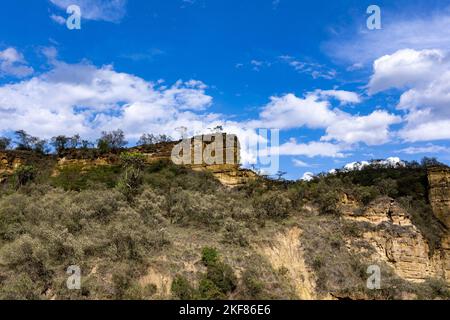 Il parco nazionale di Hell's Gate si trova a sud del lago Naivasha in Kenya, a nord-ovest di Nairobi. Il parco nazionale di Hell's Gate prende il nome da una stretta pausa nel Foto Stock